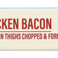 Wellshire Farms, Uncured Chicken Bacon, 3 oz