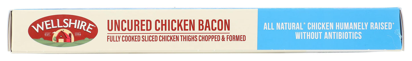 Wellshire Farms, Uncured Chicken Bacon, 3 oz