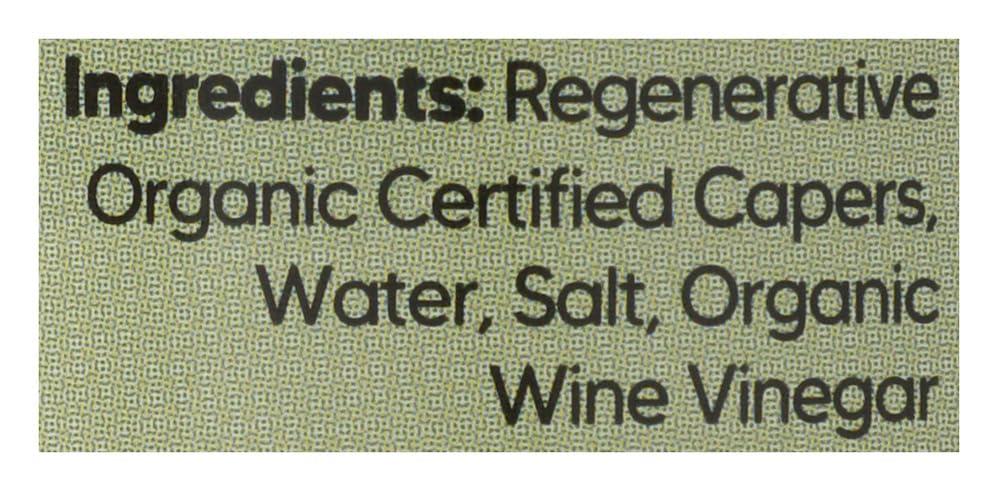 Big Picture Foods Organic Wild Foraged Capers  3.5 Oz