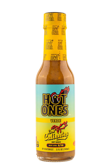HOT ONES Los Calientes Verde Hot Sauce, Made with Natural Ingredients, 5 fl oz, Model 0851444008035