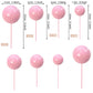 Rssta i Foam Ball Cake Toppers, 30 PCS, Pink, Mini Balloons for Baby Shower, Wedding, Anniversary, Birthday Party Decorations, Model XM237-pink
