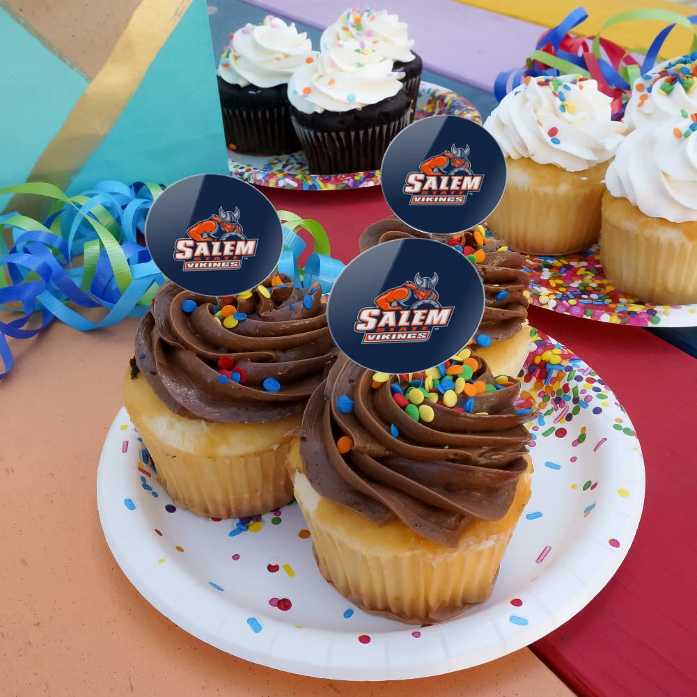 Salem State University Primary Cupcake Picks Toppers Decoration Set Of 6