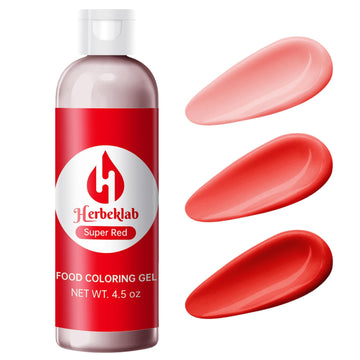 Red Gel Food Coloring 4.5 oz Professional Grade Super Red Food Dye Concentrated Gel Food Coloring for Icing Baking Cake Decorati