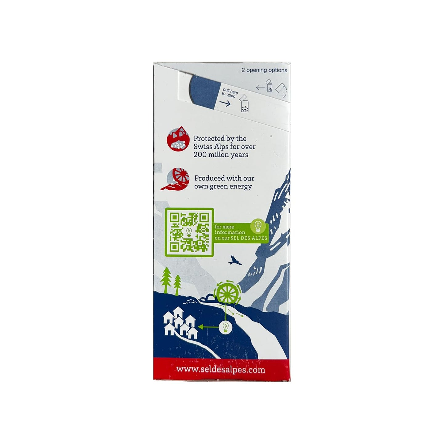 SEL DES ALPES IODIZED FINE SALT 24.7 OZ (1.5 LB) 700 G