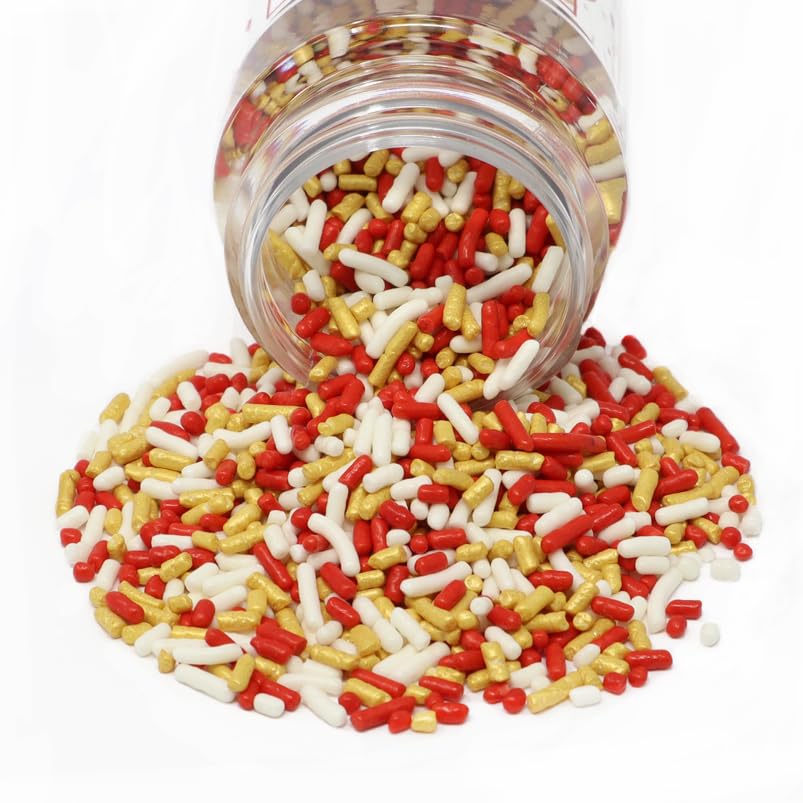 Mystic Sprinkles The Big Game Jimmy Mix 3Oz Bottle (Red, Gold & White)