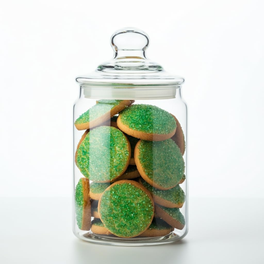 Bakerpan Green Sanding Sugar For Baking & Cookie Decorating - 5 Ounce Edible Green Sugar Sprinkles For Cookies, Cakes, Cocktails