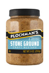 Plochman'S Natural Stone Ground Mustard, 9-Ounce Jars (Pack Of 12), Beige Brown With Visible Seeds