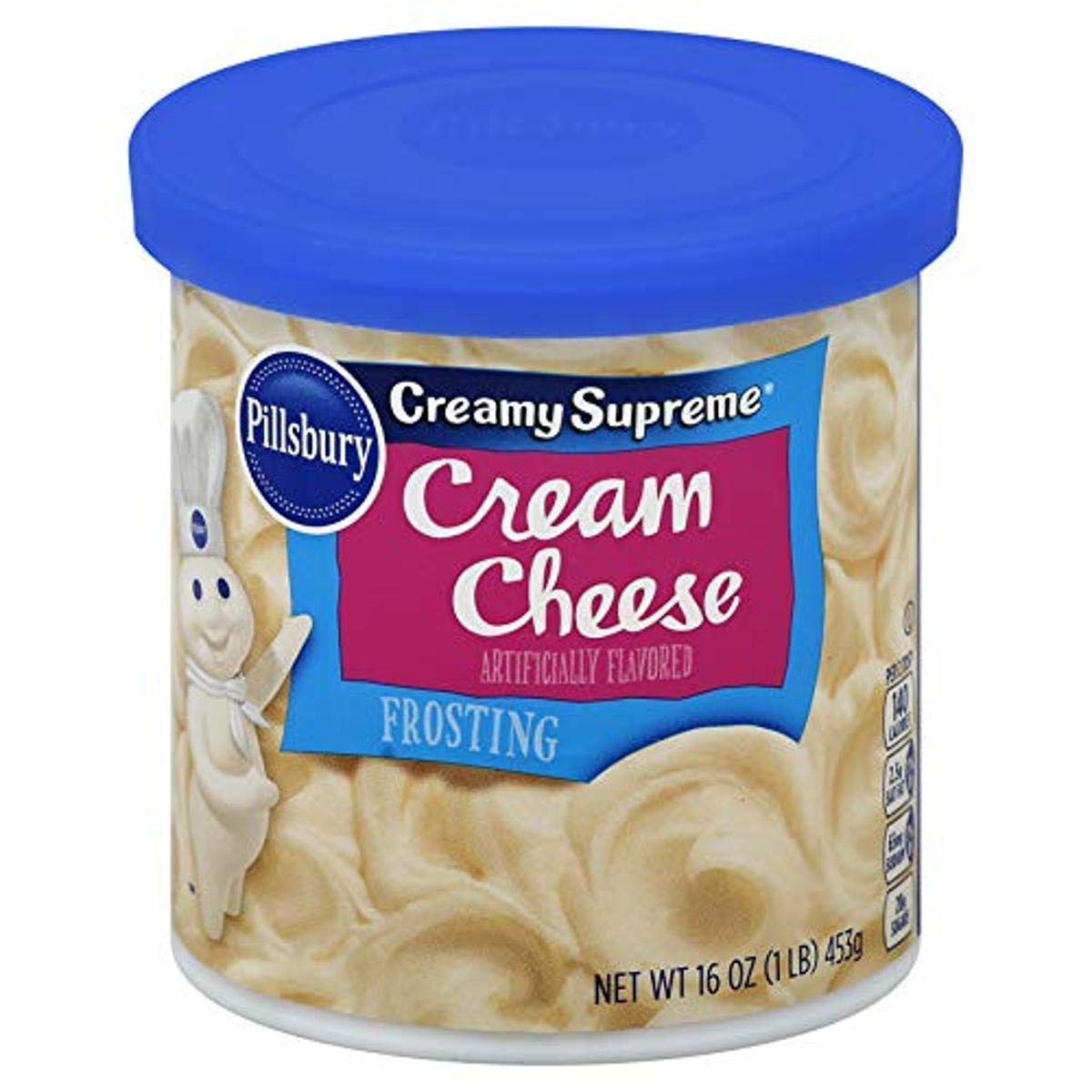 Pillsbury Cream Cheese Flavored Frosting, 16 oz, Pack of 8, Blue