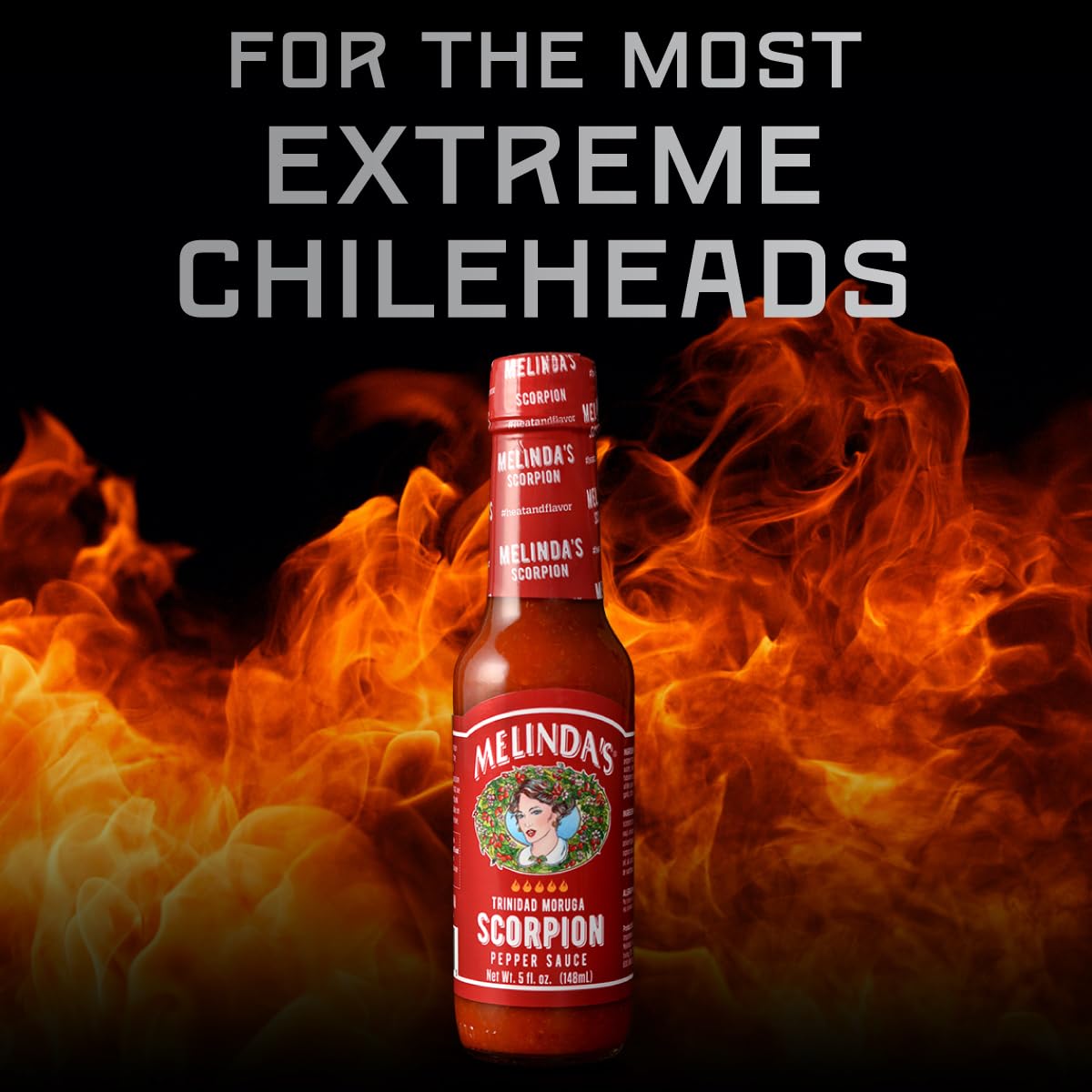 Melindas Scorpion Pepper Hot Sauce - Gourmet Scorpion Hot Sauce - Made With Trinidad Moruga Scorpion Pepper, Carrots, Onion & Li