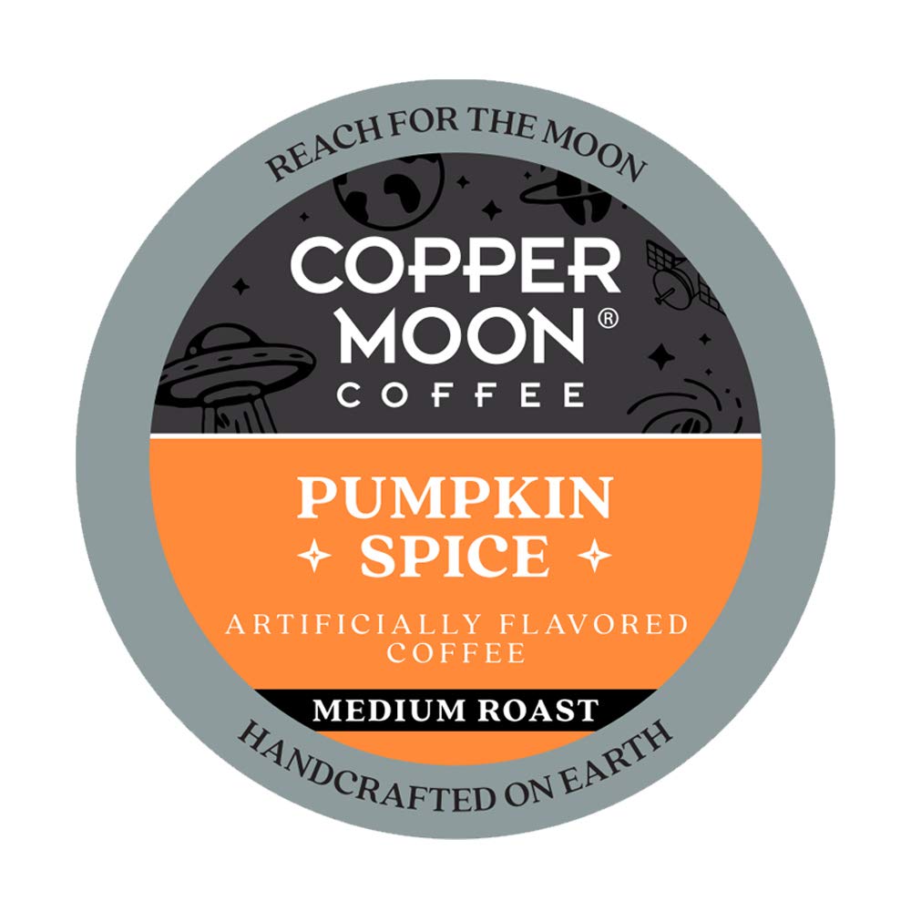 Copper Moon Pumpkin Spice Coffee Pods for Keurig, Medium Roast, 12 Count, COMINHKG109049