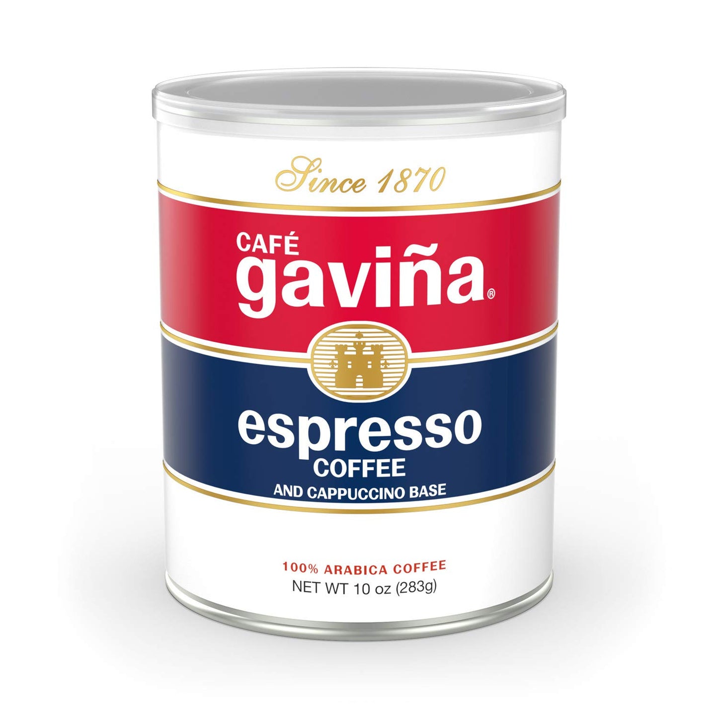 Caf   Gavia Espresso Roast Regular Ground Coffee, 100% Arabica, 10 Oz Can