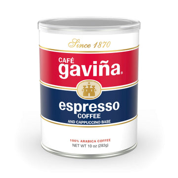Caf   Gavia Espresso Roast Regular Ground Coffee, 100% Arabica, 10 Oz Can