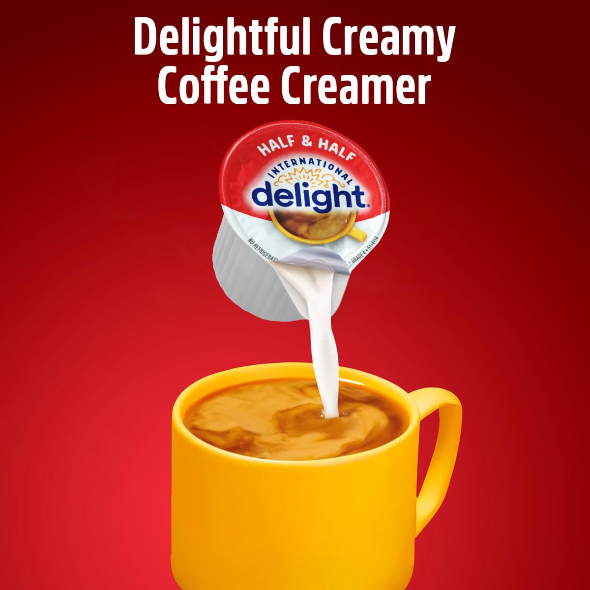 Half & Half Single Creamer  48 pieces of Individual Coffee Creamers  Perfect Creamer Pods for Home  Office  Travel  Restaurants and Coffee Stations
