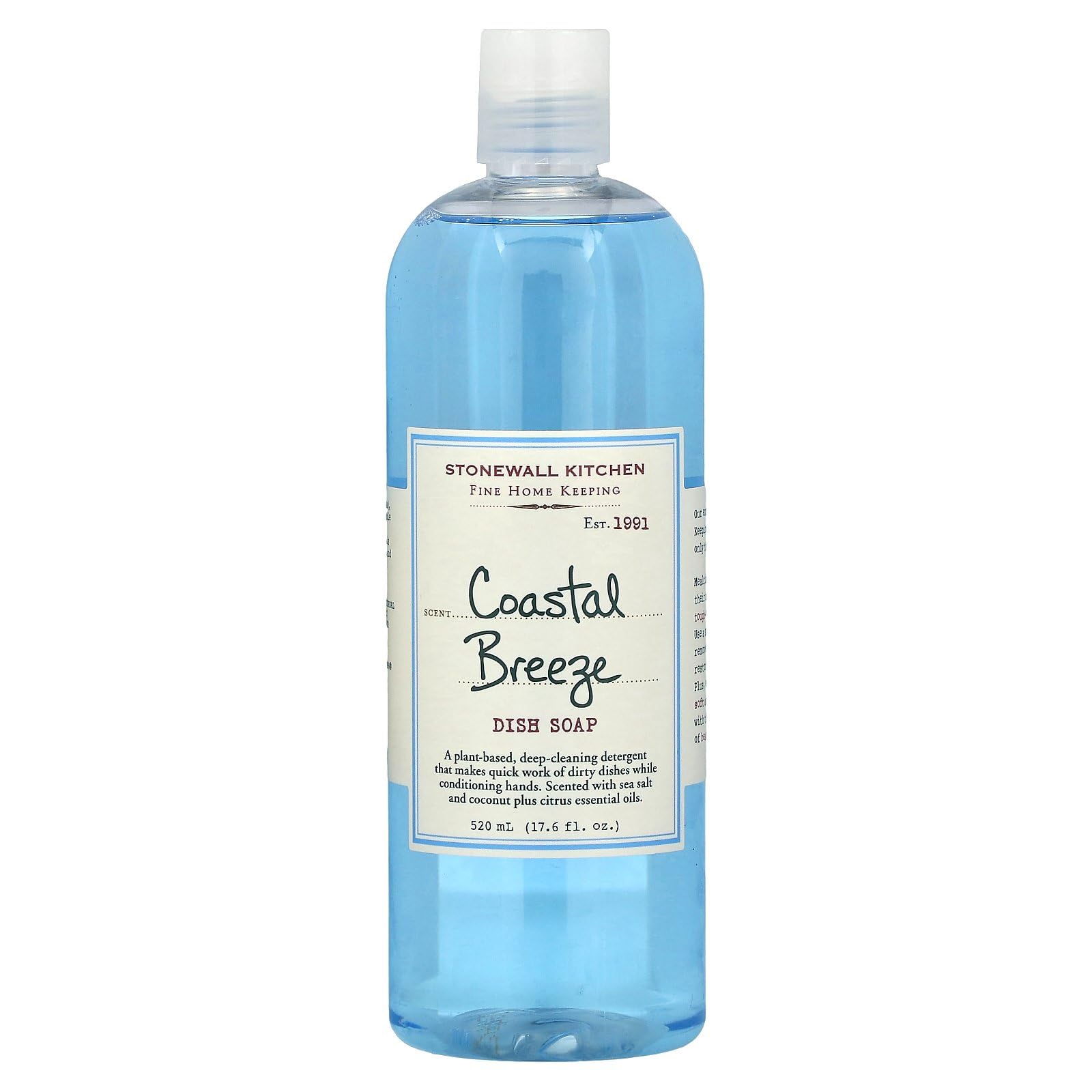 Stonewall Kitchen Coastal Breeze Dish Soap, 17.6-Ounce Bottle