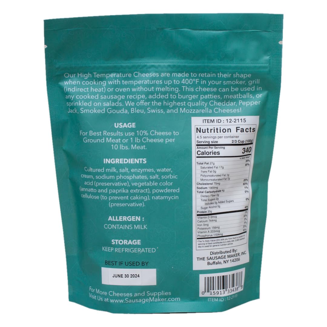 The Sausage Maker High Temp Bleu Cheese Diced Cube for Sausage Making, 2 Pound (2 x 1lb)