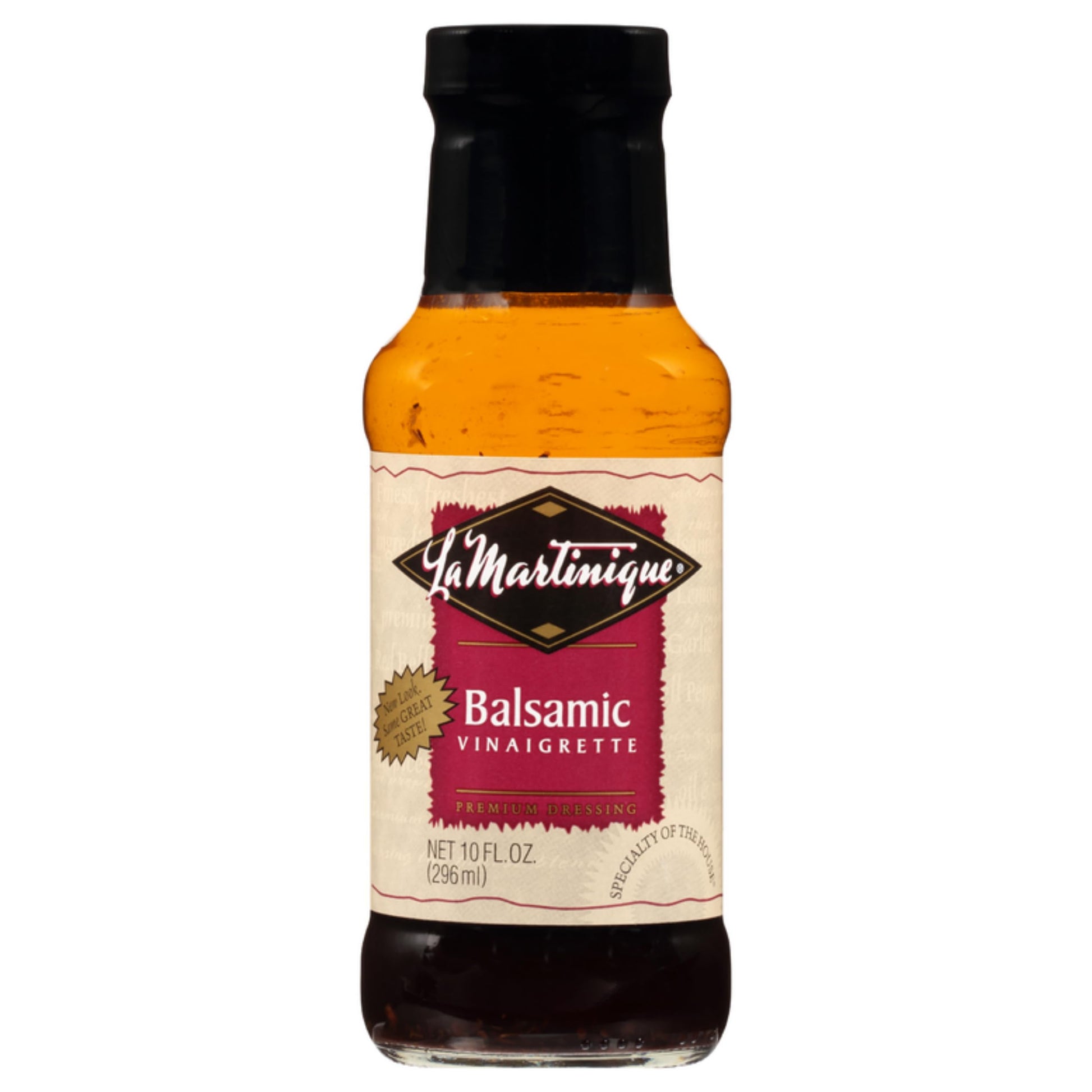 LA MARTINIQUE Balsamic Vinaigrette Dressing 10 Ounce Bottle (Pack of 1)