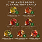 Gya Tea Co Get Well Soon Collection Tea Gift Set (16 Ct) - 7 Flavors Assorted Tea Pod Variety Pack With Hibiscus Rose, Cinnamon