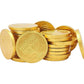 The Dreidel Company Hanukkah Chocolate Gelt, Nut-Free, Belgian Milk Chocolate Coins, Foil Wrapped Gold Coins Kosher Dairy Chanuk
