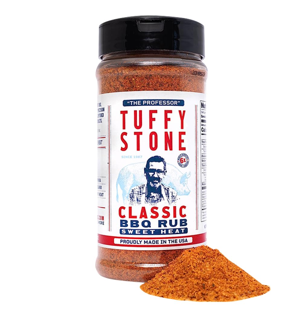Tuffy Stone Classic Bbq Rub | 6X World Barbecue Grand Champion | Savory Rib Rub | Brisket Rub | Smoky Bbq Seasoning | 10 Oz Shak