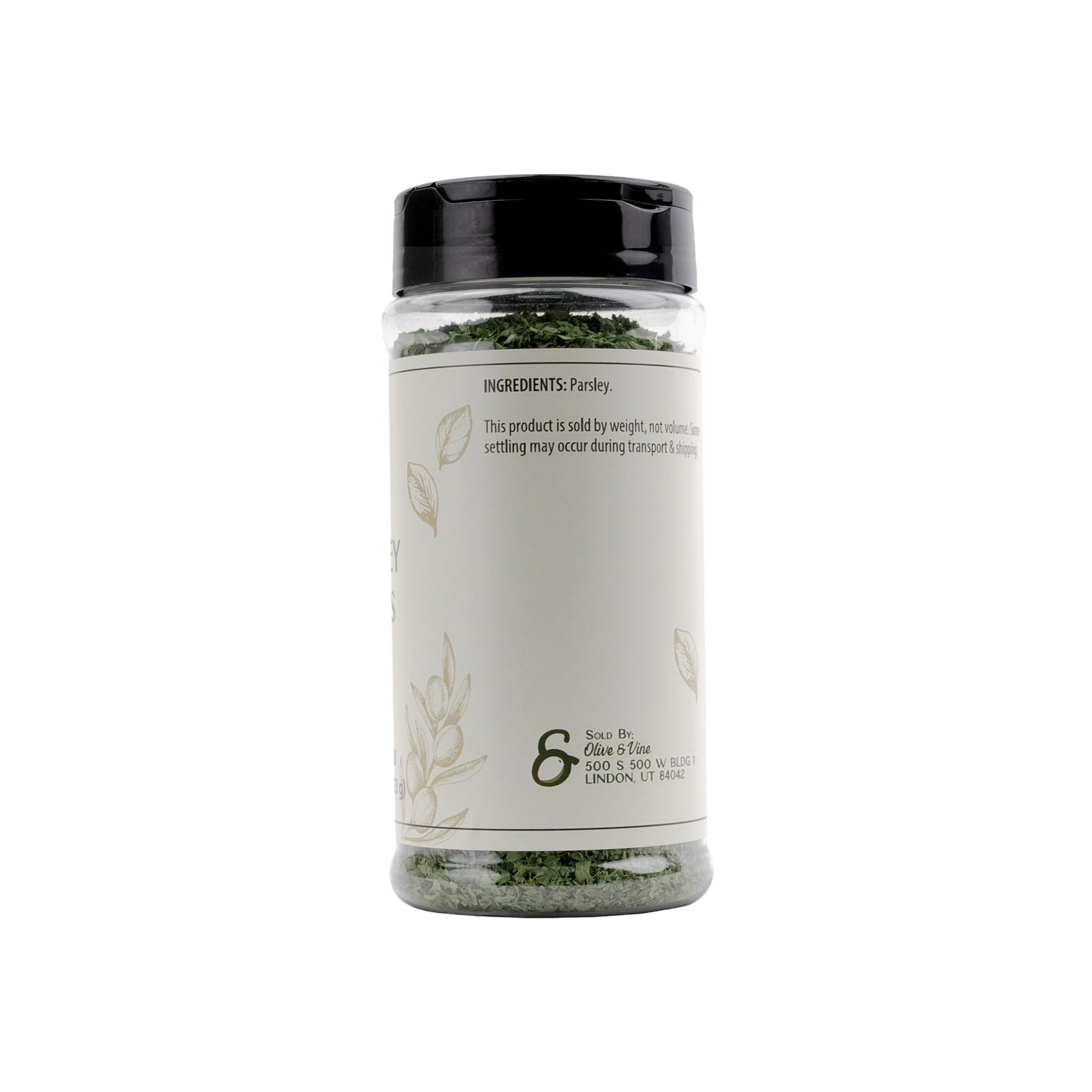Olive & Vine Parsley Flakes, Fresh Herbal Flavor, Seasoning For Soups, Salads, Pasta, Rich Tradition, Authentic Taste, For Globa