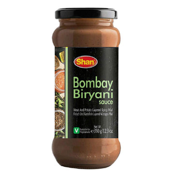 Shan Bombay Biryani Cooking Sauce, 12.3Oz (350G) - Authentic Indian Sauce For Chicken & Rice - Easy To Prepare Biryani With Spices, Garlic, And Turmeric - Vegetarian Simmer Sauce For Delicious Meals