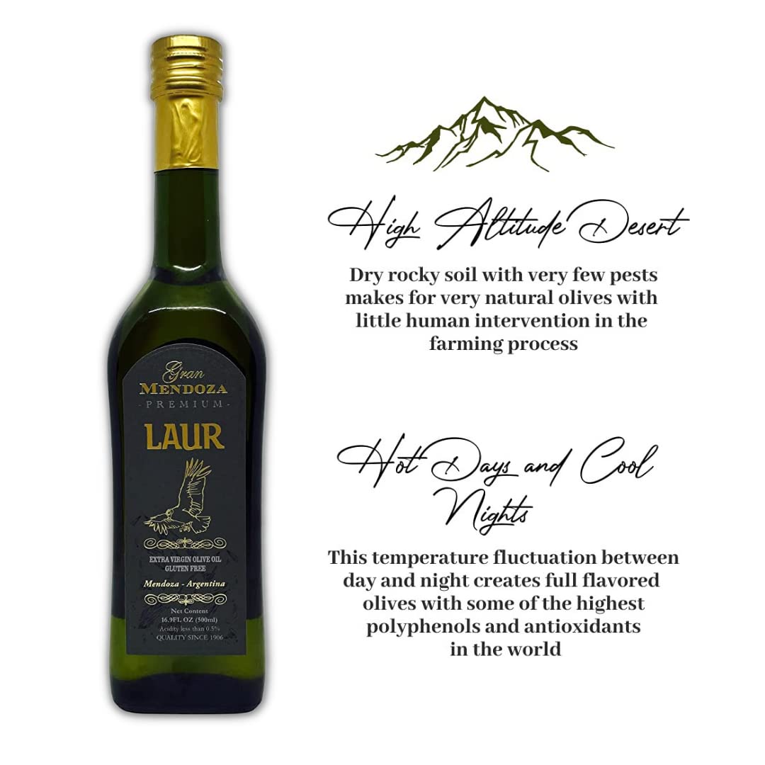 Argentina - Award Winning - Gran Mendoza - Extra Virgin Olive Oil | 16.9Oz Glass Bottle