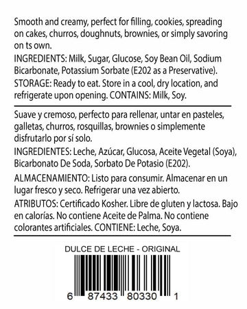 Merienda Dulce De Leche Argentino Milk Caramel Spread - Original Argentinean Recipe - Creamy And Smooth Caramel Sauce - Gluten-F