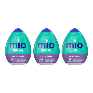 Mio Sport Liquid Water Enhancer, Arctic Grape, 1.62 Fluid Ounce (Pack Of 3)