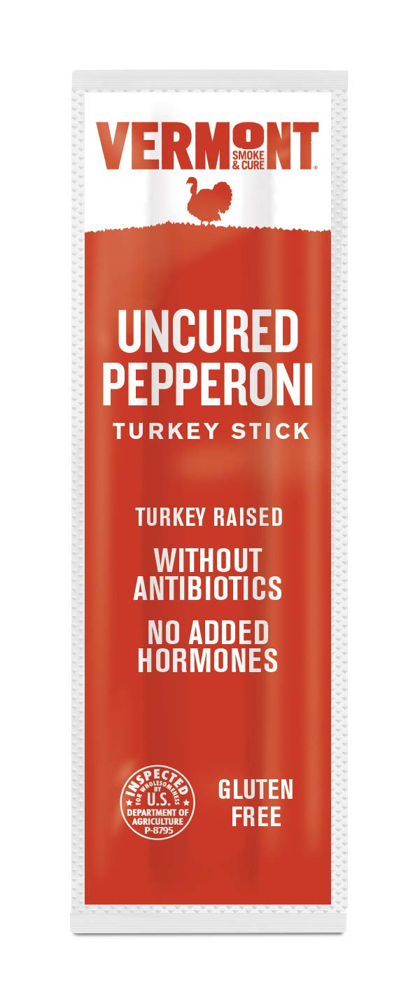 Vermont Smoke & Cure Mini Jerky Stick Go Pack, Turkey, Gluten Free, High Protein, 3oz Pack