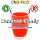 GramZero Rainbow Candy Zero Calorie Drink Mix, Stevia Sweetened, 13.5 Ounce - Sugar Free for Nutrition Club Loaded Teas