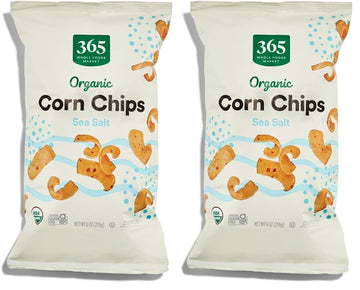 365 By Whole Foods Market, Chips Corn Organic, 9 Ounce (Pack of 2)