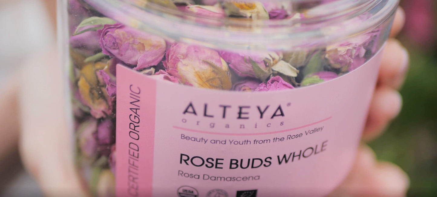 Alteya Organics Rose Bud Tea, USDA Organic, 2.82 Oz, Herbal Tea, Model AO-RB-BG
