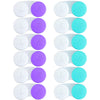 Qvvq 12Pcs Contact Lens Case, Contact Lens Box Left/Right Eyes Holder Container, Outdoor Mini Contact Lens Soak Storage Kit For 