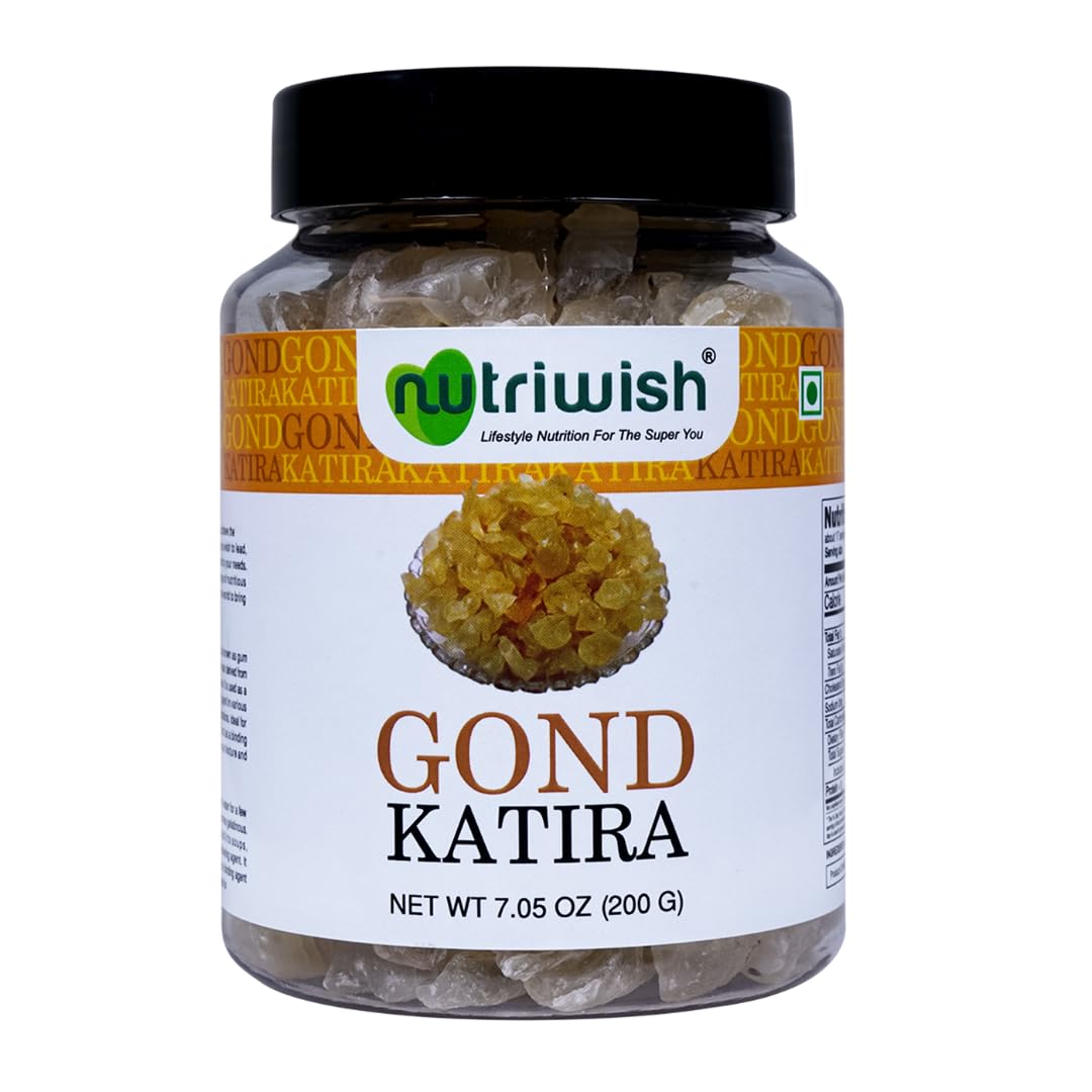 Nutriwish Gond Katira, 7 oz (200 g) | Gond- Edible Gum | Tragacanth Gum | Natural |