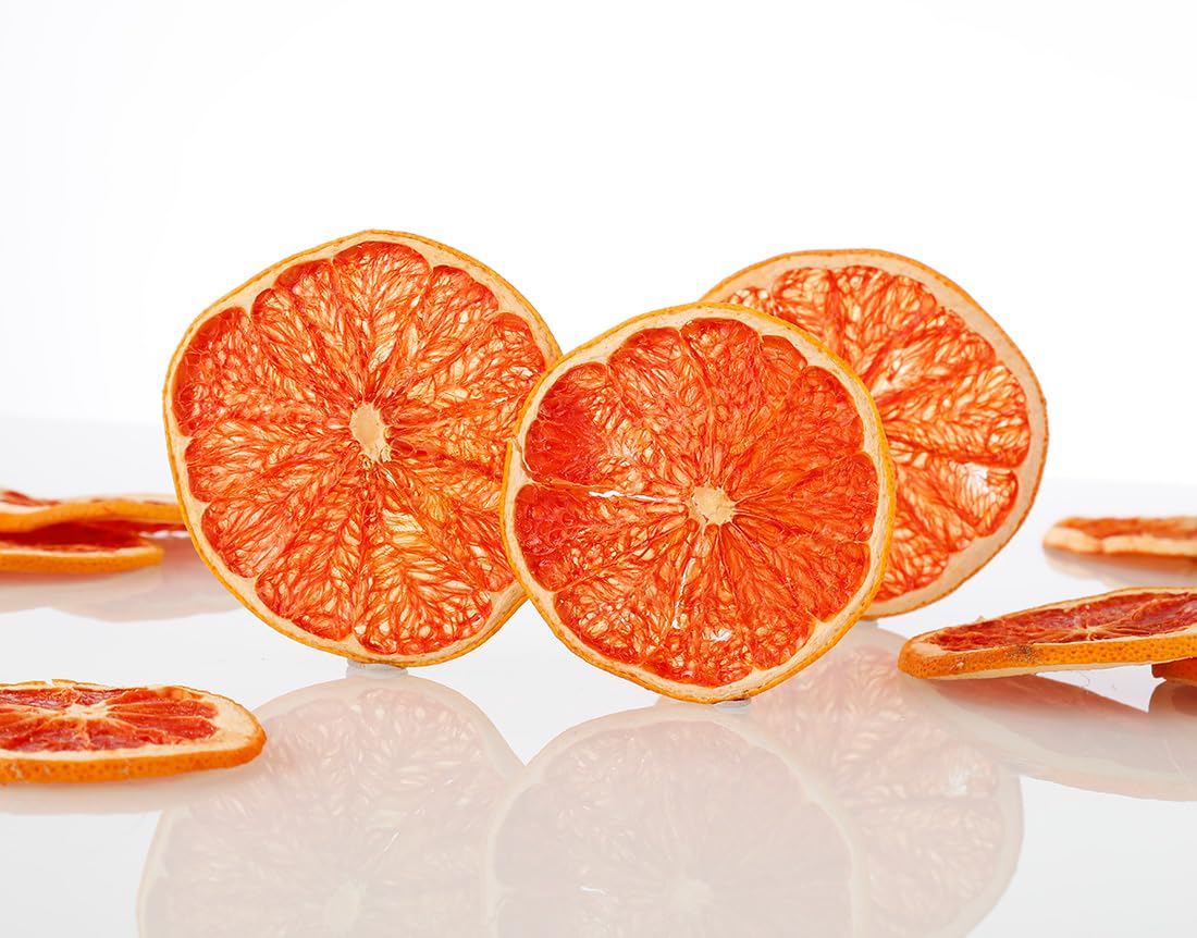Premium Dried Grapefruit Slices 3.5 Oz/100g,Dehydrated Grapefruit,100% Natural,No Additives & No Sugar Added.