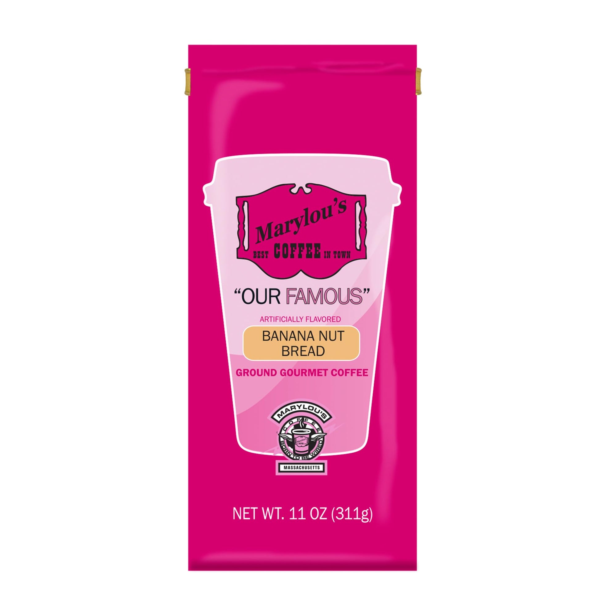Marylous Coffee Banana Nut Bread Flavored Ground Coffee, 11 oz