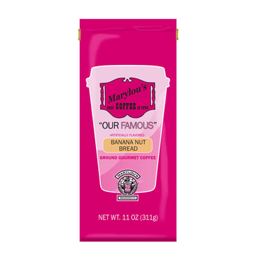 Marylous Coffee Banana Nut Bread Flavored Ground Coffee, 11 oz