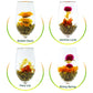 TEARELAE Blooming Tea Flowers - 12 Individually Sealed Flowering Tea Balls - Natural Green Tea & Edible Flowers - Perfect Gift for Tea Lovers