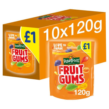 Rowntree'S Fruit Gums 120G (Pack Of 10)