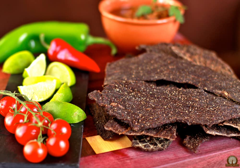 Mahogany Smoked Meats Beef Jerky - 16oz Slab, Pack of 1, Delicious Snack