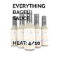 Everything Bagel Sauce by Secret Handshake Food Co., Mild Heat Hot Sauce With Flavors of Scorpion Pepper Powder, Sesame Seeds &