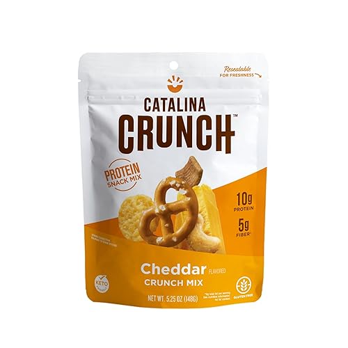 Catalina Crunch Protein Snack Mix With Cheese Crisps - 10G Protein, 1G Sugar Per Serving - Good Source Of Fiber, Keto, Gluten Fr