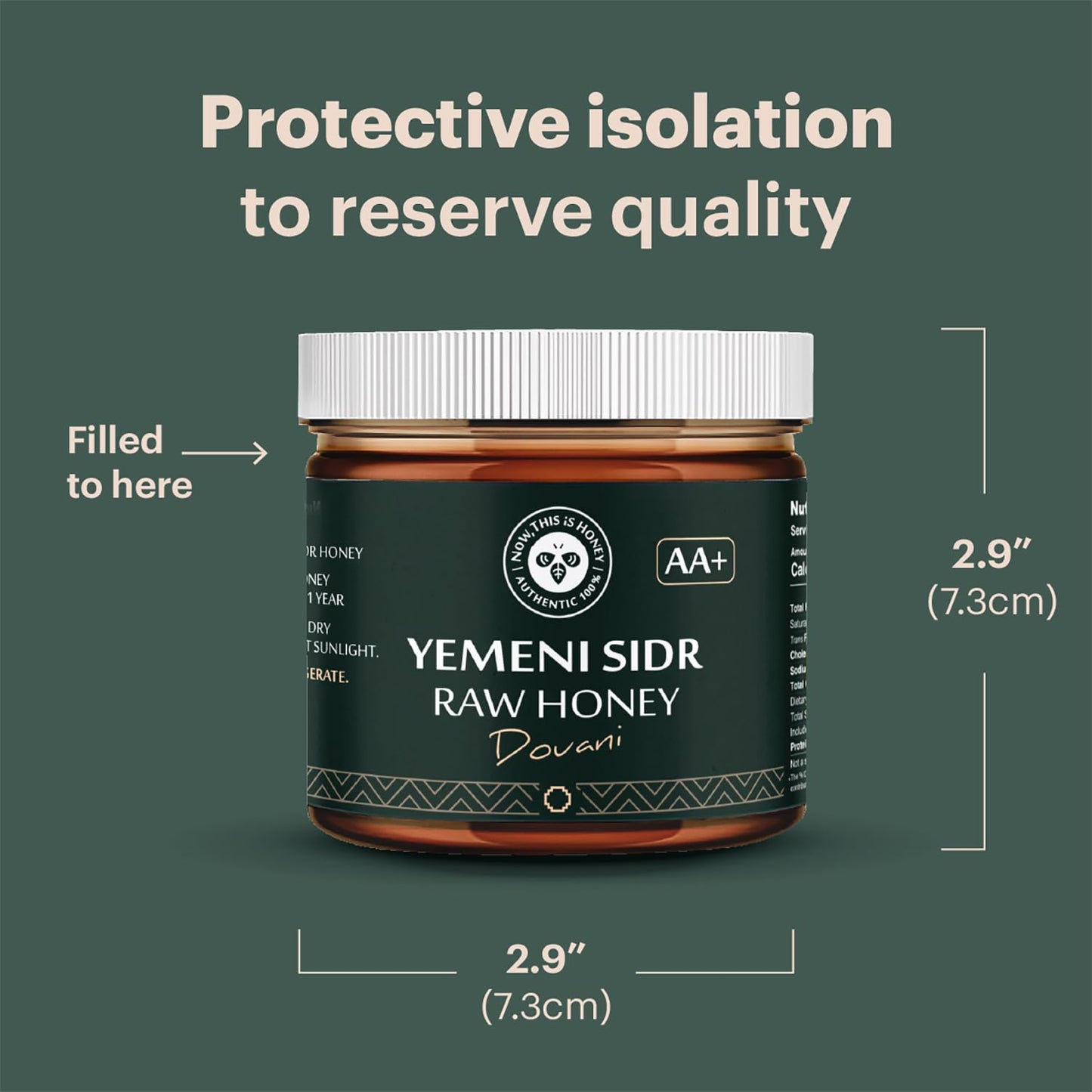 Raw Yemeni Sidr Honey Grade Aa+ Royal Premium Honey, Unpasteurized, And Unfiltered - Authentic Douani Sidr Honey