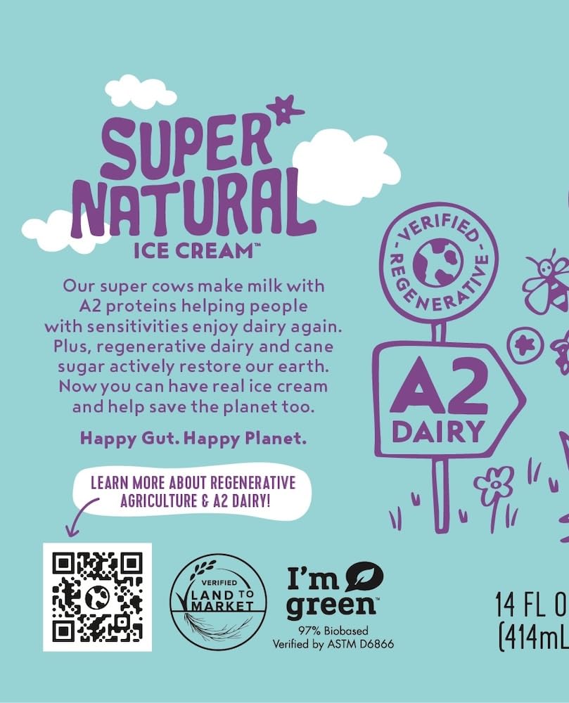 Alecs Honey Blueberry Lavender Organic Ice Cream