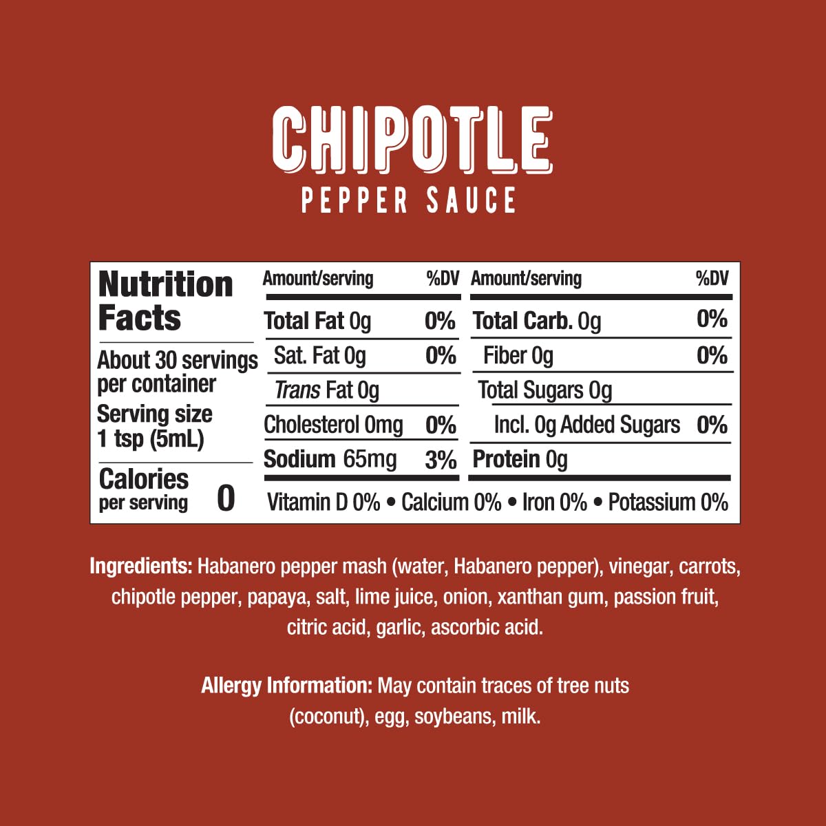 Melindas Chipotle Hot Sauce - Gourmet Chipotle Sauce - Made with Chipotle Peppers, Habanero Peppers, Carrots, Onion, Papaya & Li