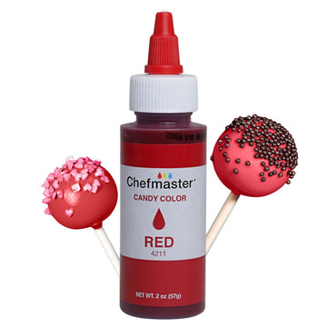Chefmaster Red Candy Color Dye | Oil-Based, Professional-Grade | 2 Fl Oz (Pack of 1)