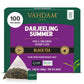 VAHDAM Darjeeling Black Tea Bags, High Caffeine, Non-GMO, Gluten Free, 100 Count