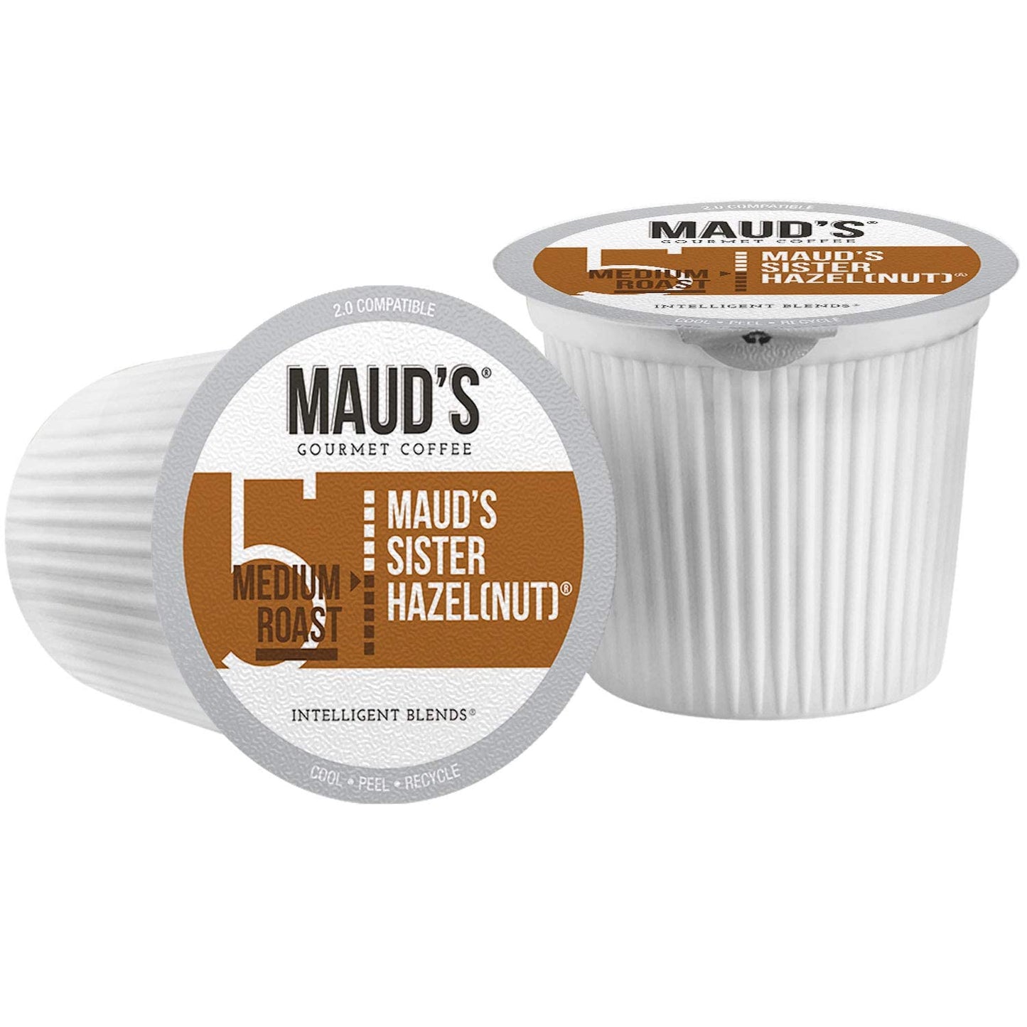Mauds Sweet Hazelnut Flavored Coffee Pods  100 ct | Sister Hazelnut Flavor | 100% Arabica Medium Roast Coffee | Solar Energy Produced Recyclable Pods Compatible with Keurig K Cups Maker
