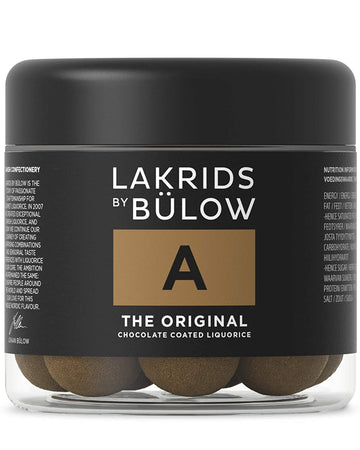 Lakrids By Blow - A - The Original - 4.41 Oz - Chocolate Coated Gourmet Licorice - Authentic Scandinavian Candy Produced In Denm