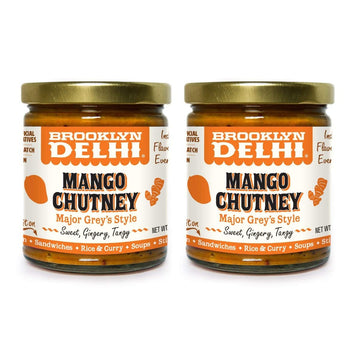 Brooklyn Delhi Mango Chutney - 9 Ounces - Made With Ripe Mangos, Golden Raisins, Fresh Ginger, Garam Masala, And Lemon Juice For